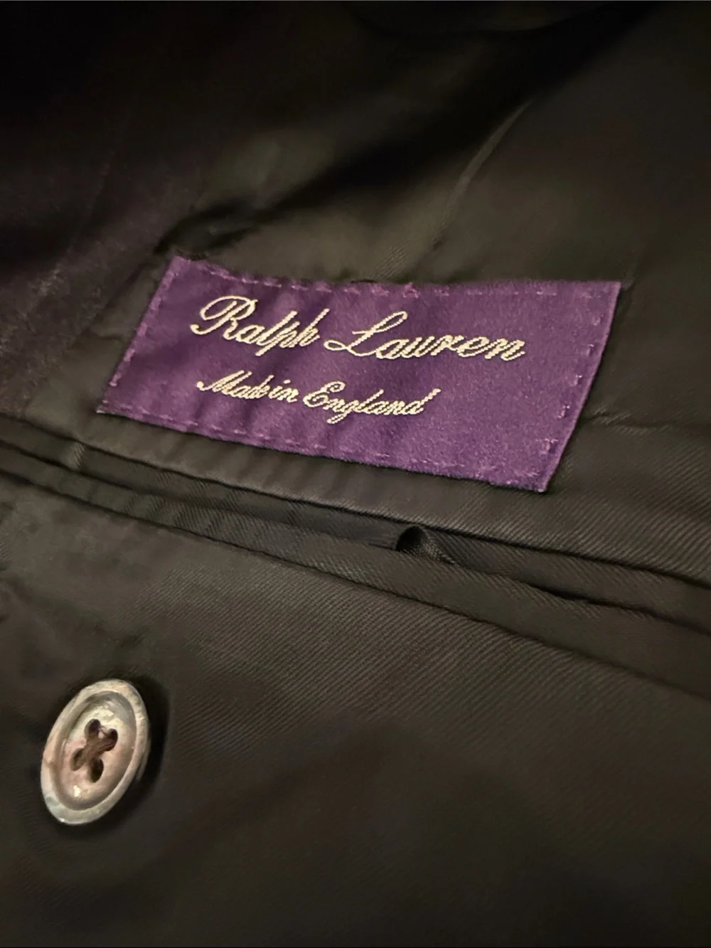 Ralph Lauren Men’s Black Pinstripe Blazer